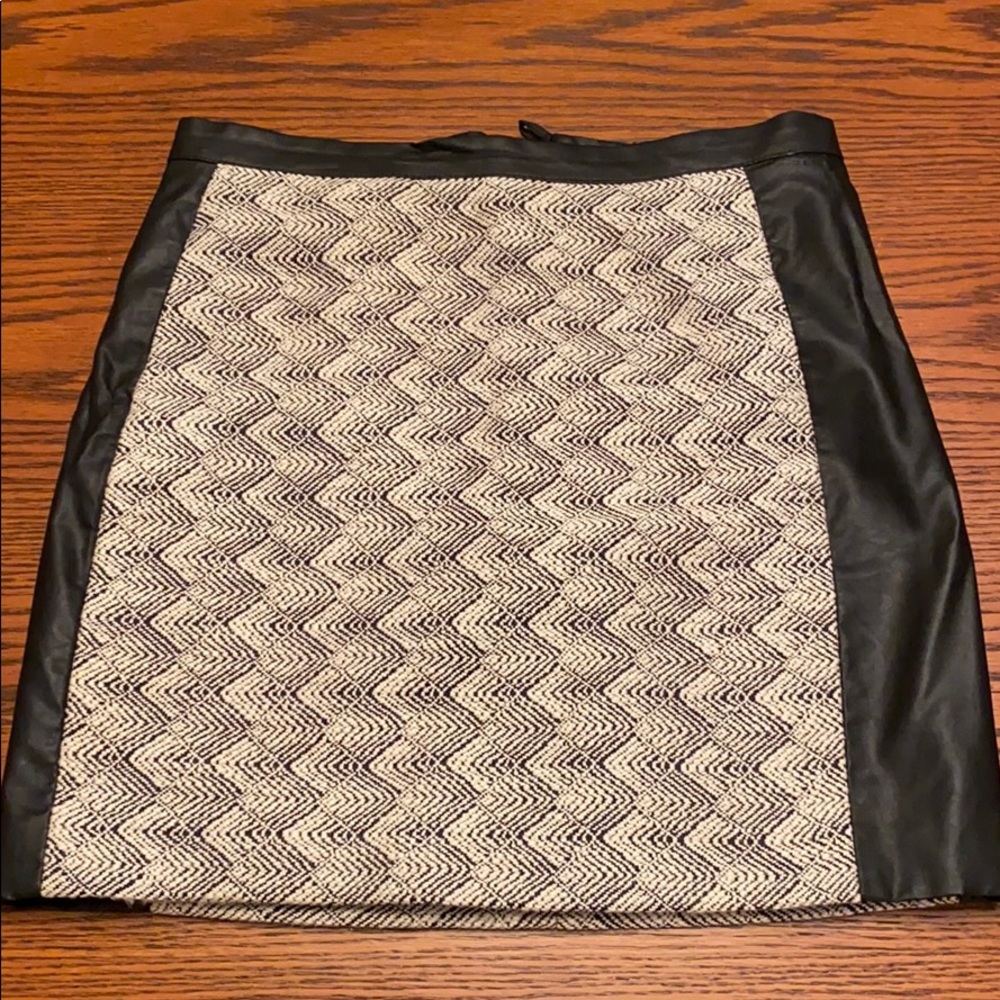 H & M Leather/Pattern dress skirt